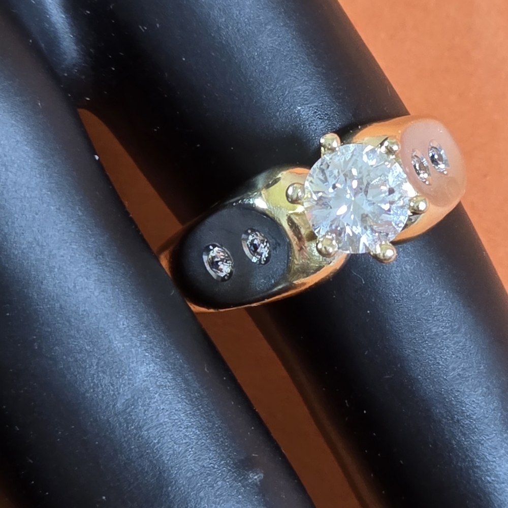 💍 Wedding Ring 💍 Solitaire Diamond, 14K Gold - Picture 15 of 16
